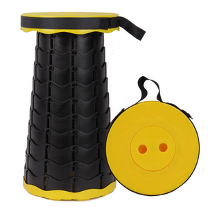 Sgabello pieghevole esterno portatile regolabile in altezza, sedia telescopica - Product Image 4