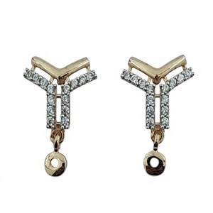 Impresionantes Pendientes de Oro de 18 Quilates con Diseño Moderno y Elegante, Ligeros, Cómodos y Brillantes - Product Image 2