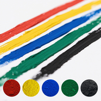 Poudre de pigment d'oxyde de fer synthétique 325 mesh rouge, jaune, noir, vert, bleu pour peintures, revêtements et plastiques