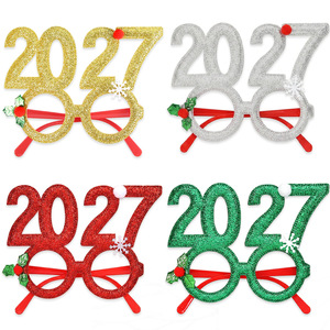 Gafas de Sol Brillantes 2027, Accesorios para Cabina de Fotos, Decoraciones Festivas, Gafas de Disfraz Novedosas para Año Nuevo - Product Image 2