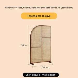 <span class=keywords><strong>Paravent</strong></span> moderne japonais <span class=keywords><strong>en</strong></span> bois massif et <span class=keywords><strong>rotin</strong></span> pour petits appartements – Durable, fait main, cadeau d'anniversaire – Multifonctionnel - Product Image 6