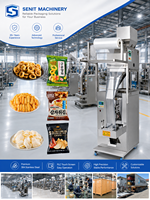 Machine d'emballage automatique de poudre haute précision pour sachets de chips, popcorn, noix, bonbons, snacks / film 30-80 sachets/min