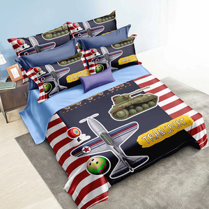 Sábana de cama con diseño de dibujos animados para niños, juego de sábanas con estampado 3D Digital de microfibra - Product Image 2