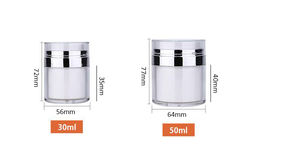 15/30/50/100ml acrylic cream <b>jar</b>, alrless <b>pump</b> <b>jar</b> Gold and silver - Product Image 6