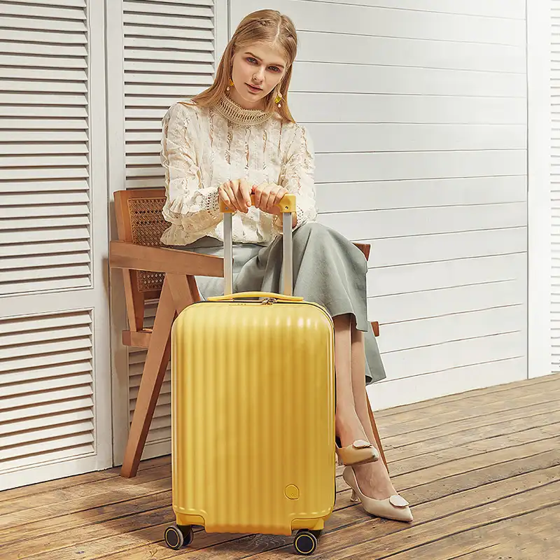 Aji 패션 브랜드 디자인 스크래치 증거 내구성 여행 트롤리 가방 도매 여자 수하물 가방