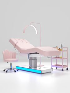 Haut de gamme argent 4 moteurs électrique beauté lit de Massage électrique rose couleur visage SPA beauté meilleurs cils pour <span class=keywords><strong>Salon</strong></span> - Product Image 2