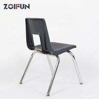 Chaises d'École Empilables ZOIFUN à Structure Chromée Durable en Plastique