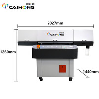 Impresora UV de Cama Plana con Posicionamiento Visual 9060, Utilizada para Carcasas de Teléfono, Bolígrafos, Vasos, Madera, Acrílico, etc.