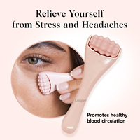Rouleau facial miniature personnalisé avec logo, rouleau de glace pour le visage, outil de soin orthopédique de la peau pour femmes, pour les yeux gonflés, thérapie par le froid, drainage lymphatique