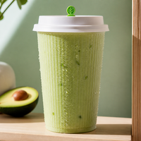 Gobelet en plastique rigide de 16 oz, imprimé sur mesure, vente en gros avec couvercles pour Boba