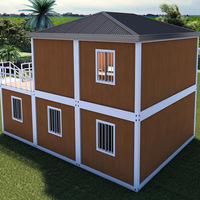 Maison préfabriquée de luxe de 20 pieds, Chine, maison à 2 chambres, plans prêts à l'emploi, maison conteneur détachable, prête à la vente, fabriquée en panneaux sandwich