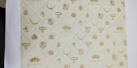 Emballage de feuilles de papier de soie tisu, logo de marque personnalisé, papier de soie noir, 17 g/m²