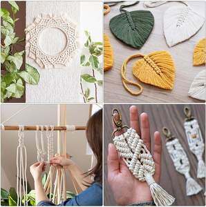 เชือกถักลายซิกแซกผ้าฝ้ายแบบถักเส้นใยสีขาวสำหรับเสื้อผ้ามีความแข็งแรงสูง - Product Image 6