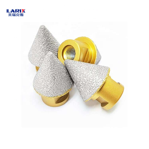 Punta Diamantata per Foratura a Smussatura LARIX M14 con Filettatura, Brasata Sottovuoto, 10mm-35mm di Lunghezza Operativa, per Foratura di Muratura e Marmo - Product Image 4