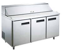 Nsf Commercial En Acier Inoxydable Buffet Affichage Salade Bar Comptoir Sandwich Pizza Réfrigéré Préparation Table Verre Top Réfrigérateur
