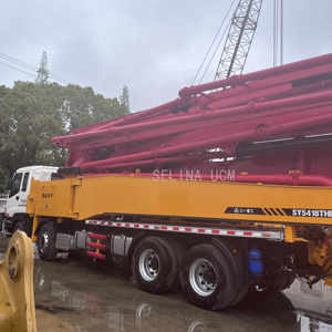 Camiones usados Isuzu Sany 37m 48m 52m con bomba de pluma de hormigón, componentes de engranajes y motor esencial y diésel de China a la venta - Product Image 1