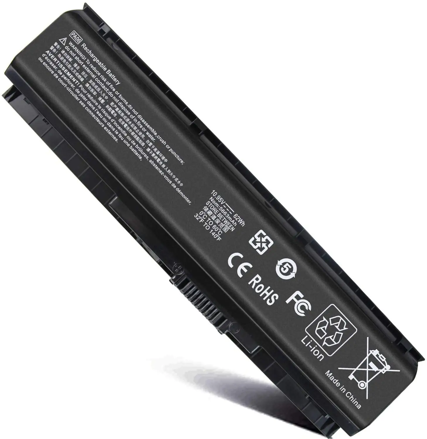 Batterie pour ordinateur portable HP Omen 17, 17-w, 17-ab200, 17t-ab00, 10.95V, 62wh, PA06, 849911 — 850, 18650