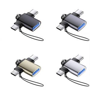 USB-C & <span class=keywords><strong>iOS</strong></span> เพื่ออ่าน USB OTG 2-in-1/3-in-1อะแดปเตอร์ OTG สำหรับ iPhone, iPad, MacBook, Galaxy, <span class=keywords><strong>Google</strong></span> Pixel และอื่นๆ - Product Image 2