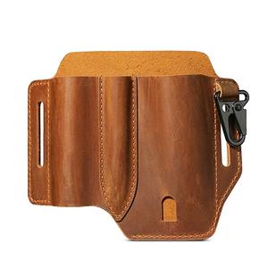 <span class=keywords><strong>Gaine</strong></span> d'organisateur d'outils de sac de taille en cuir véritable pour hommes faits à la main avec clip de <span class=keywords><strong>ceinture</strong></span> étui de poche personnalisable pour le stockage d'outils - Product Image 3