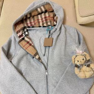 Chaqueta de Lujo de Diseñador, Casual, Clásica, a Cuadros, para Hombre y Mujer, con Cierre, Reversible, con Capucha, de Alta Calidad - Product Image 2