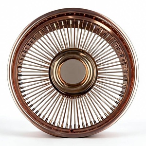 Rueda <span class=keywords><strong>de</strong></span> Alambre Estilo Dayton 72 100 120 144 150 Radios, Llanta Cromada Reverse Lowrider Regal Cutlass 13 14 15 16 17 18 19 20 22 24 26 Pulgadas - Product Image 3