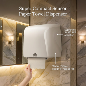 <span class=keywords><strong>Distributeur</strong></span> de <span class=keywords><strong>papier</strong></span> essuie-tout commercial super compact à capteur, idéal pour les centres commerciaux et les bureaux, design ultra-compact pour rouleaux standard - Product Image 2