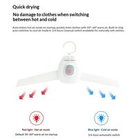 Séchoir à linge pliable mini de voyage, séche-chaussures électrique portable à air chaud suspendu