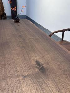 Bắc Mỹ Gỗ Óc Chó màu đen tấm cạnh tự nhiên hiện đại thân thiện với môi trường 6 chỗ ngồi bàn ăn gỗ rắn bàn văn phòng bàn viết - Product Image 4