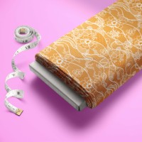 Tissu Popeline de Coton Peigné Tissé Doux Respirant Léger Transparent Imprimé Floral Antistatique pour Vêtements Filles Garçons Literie