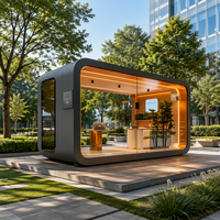 Apple Pod - Cabane Apple préfabriquée modulaire, mini-maison pour le glamping en plein air, idéale pour les centres de villégiature, les séjours en famille, les bureaux ou les commerces