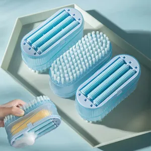 Multifunctional Eco-Friendly <b>Soap</b> Box Roller Brush <b>Soap</b> Dish <b>Holder</b> for Hotel Kitchen Use Non-slip Foam Bubbler Modern Design - Product Image 1