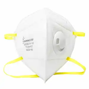 Industrielle faltbare staub dichte Einweg-Atemschutz maske N95 mit Ventil