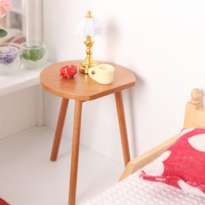 Miniatur-Lebensmittel-Spielzeug Kirschholz-Couchtisch 1:12 für Ob11 Puppenhaus 6-Punkt-Bjd-Möbel Puppenhausmöbel - Product Image 3