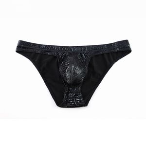 Calzoncillos Bóxer de Hombre Estilo Europeo Americano, Sensuales, de Piel Sintética de Cocodrilo, Transpirables, de Spandex, de Tiro Ultra Bajo y Corte Estrecho - Product Image 6