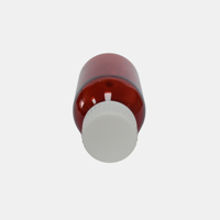 Bouteille en plastique PET de 100 ml de couleur Bourgogne pour médicaments liquides buvables, sirop contre la toux |   Capuchon à vis standard et capuchon de sécurité pour enfants |   Qualité pharmaceutique