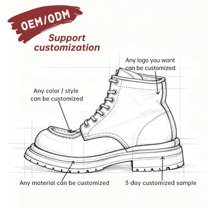 Fabricante OEM/ODM, Diseño Personalizado, Botas Formales de Desierto para Hombre, Botas de Cuero con Construcción Goodyear, Nuevo Forro de Piel de Vacuno, Tobillo Suave Lavado - Product Image 1