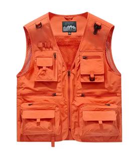 Gilet de travail en gros pour hommes, vêtement de travail décontracté, gilet de randonnée extérieur, sans manches, chaud, multifonctionnel, respirant en maille - Product Image 5