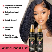 Luxfume Colle en Spray pour Perruques, Vente en Gros, Colle Ultra Fixation pour Lace Front, Spray Fondant
