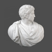Buste de Homme en Marbre Sculpté à la Main Africain Célèbre Prix Bas Buste en Pierre Sculpté à la Main Buste en Marbre Staline