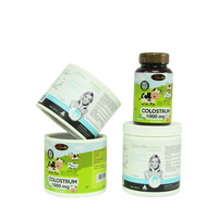 Étiquettes adhésives personnalisées étanche flacon de pilules pot de médecine autocollants UV logo estampage argenté