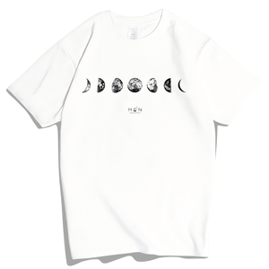 เสื้อยืดโอเวอร์ไซส์ลายกราฟิกข้างขึ้นข้างแรมสไตล์วินเทจ ยูนิเซ็กส์ สำหรับผู้ชายและผู้หญิง ลายอวกาศ ดาราศาสตร์ ลำลอง ผ้าฝ้าย 220 กรัม แขนสั้น - Product Image 1