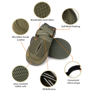 Bottes <span class=keywords><strong>pour</strong></span> <span class=keywords><strong>chien</strong></span> Winhye en gros, imperméables, coupe-vent, en maille douce, confortables, durables, réfléchissantes, antidérapantes et ajustables <span class=keywords><strong>pour</strong></span> l'extérieur - Product Image 2