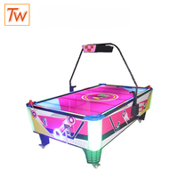 Máquina de hockey de aire para interiores TOPWAY para adultos y niños, con potente soplador de aire, estructura estable, funciona con monedas, juego deportivo para parques infantiles.