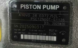 Bomba de Pistones Axiales A10VO28ED72/52R, Bombas de Desplazamiento Variable A10VO28ED72/52L-PSC12N00T-S1126, Bombas Hidráulicas de Alta Presión - Product Image 5
