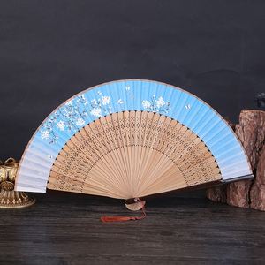 Éventail portable en bambou personnalisé avec motif d'impression japonaise pour femme, souvenir de fête ou de mariage - Product Image 2