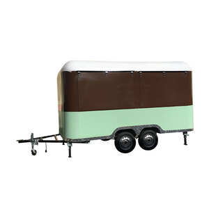 Carré Modèle Rue Mobile Rapide café camion de nourriture vendeur de rue chariot de nourriture remorque à vendre - Product Image 2