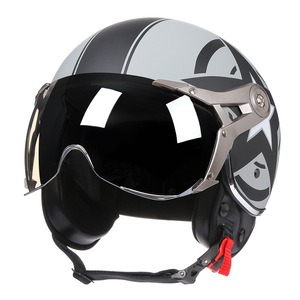 <span class=keywords><strong>Casque</strong></span> de <span class=keywords><strong>moto</strong></span> ABS de haute qualité, vente en gros d'usine, avec visière détachable, <span class=keywords><strong>casque</strong></span> de motocross, <span class=keywords><strong>casque</strong></span> demi-face - Product Image 4