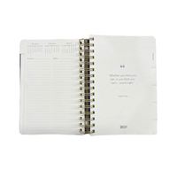 Agenda en cuir PU personnalisé avec logo imprimé, carnet à spirales, journal, carnet de notes, couverture rigide, pages lignées, points et grilles, pour affaires
