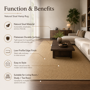 Tapis en sisal et jute pour salon, salle de thé, hôtel, B&B, style Zen, en gros pour fabricants - Product Image 2