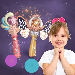 Kinderen Kinderen Cosplay Meisje Prinses Led Knipperend Speelgoed Oplichten Fee Toverstokjes Met Geluid